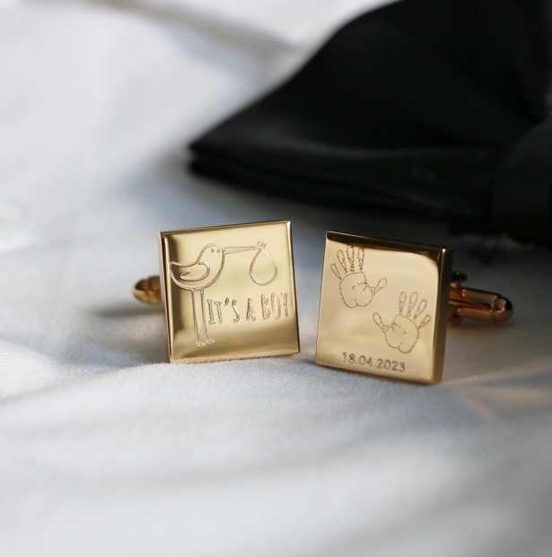 custom cufflinks as a baptism present